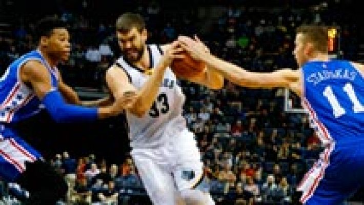 Telediario 1 - Marc Gasol, con doble-doble, el español más destacado en la NBA