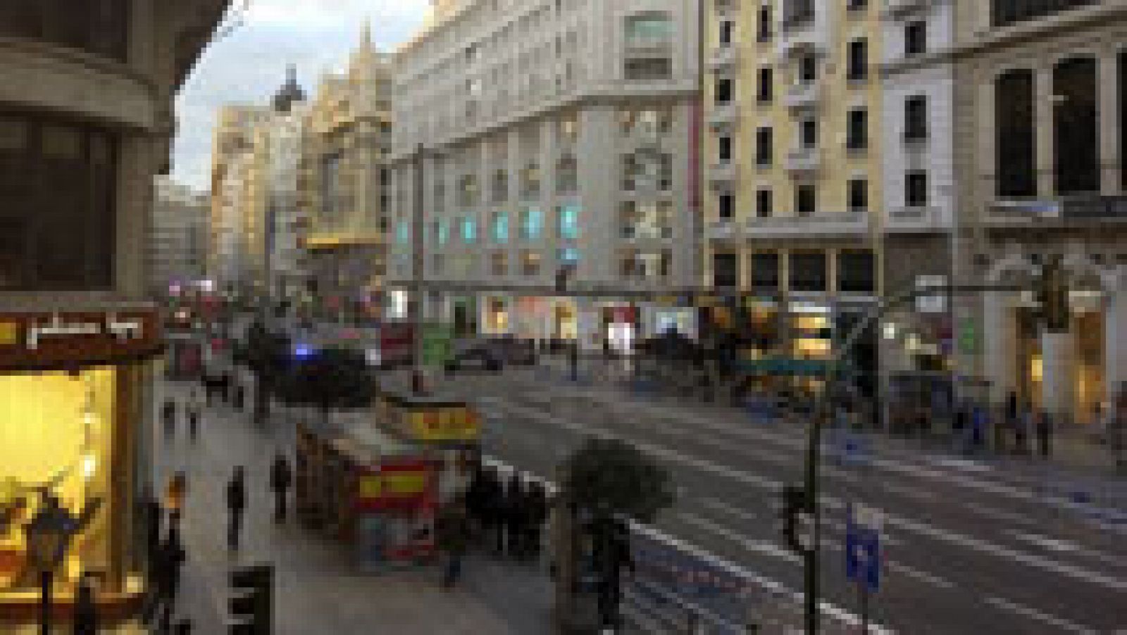 Telediario 1: El ayuntamiento satisfecho tras una semana de cortes en la Gran Vía de Madrid  | RTVE Play