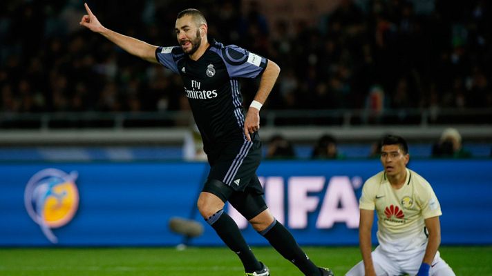  - Benzema marca al América y adelanta al Madrid (0-1)