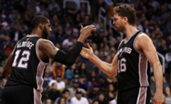 Telediario 1 - Pau Gasol vuelve a ser líder ganador de los Spurs