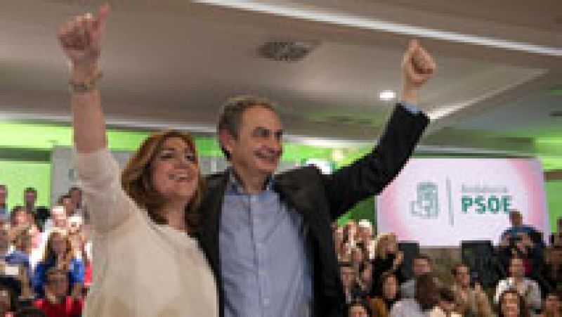 Zapatero apoya en Jaén a Susana Díaz en el décimo aniversario de la aprobación de la Ley de Dependencia