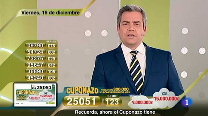 Sorteos ONCE - Sorteo ONCE - 16/12/16