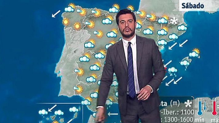 El tiempo - Lluvias persistentes y localmente fuertes en la mayor parte de España