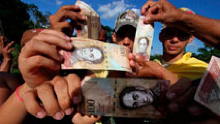 Telediario 1 - Disturbios en Venezuela por la falta de dinero en efectivo