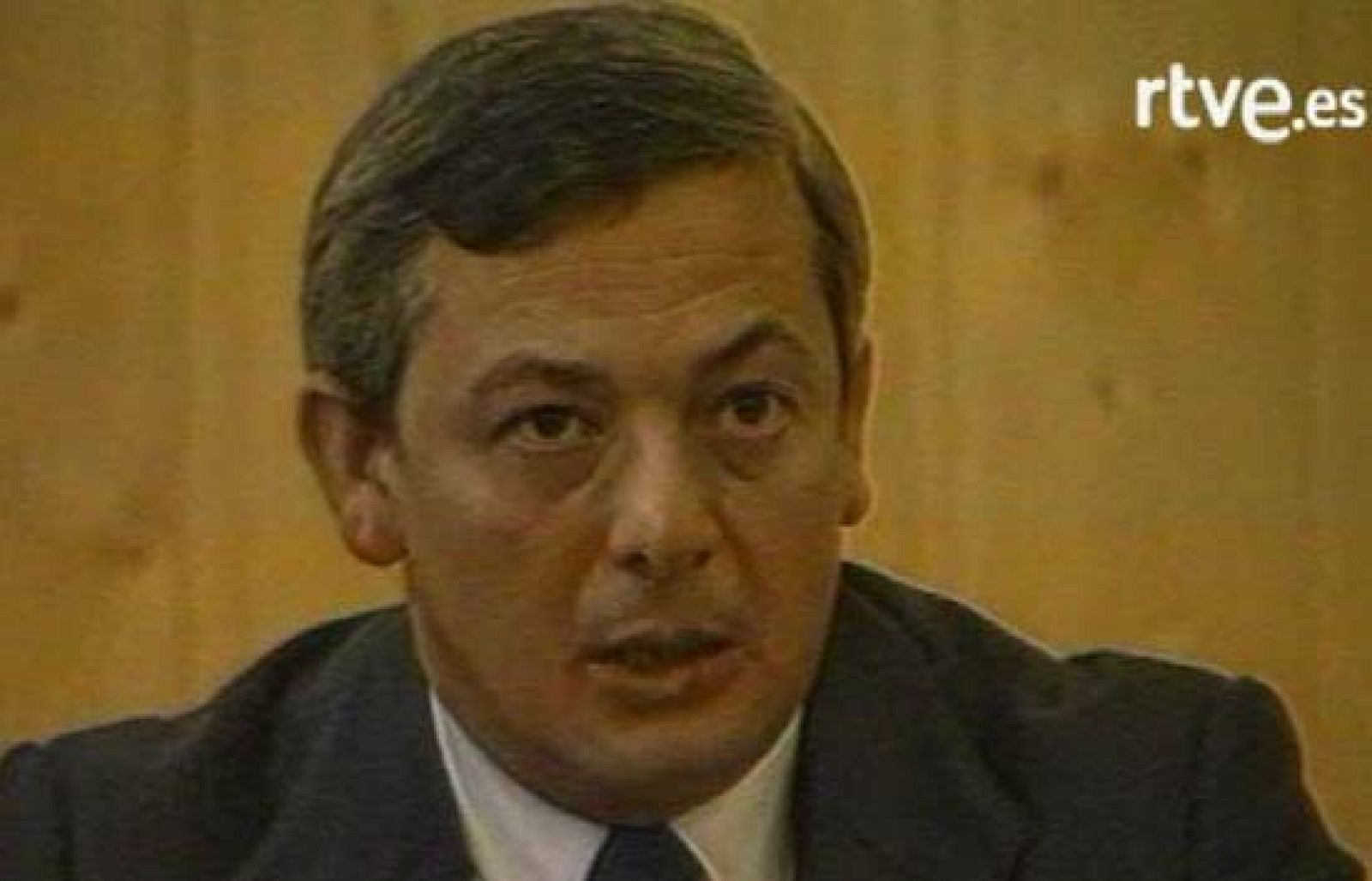 El ministro socialista Carlos Solchaga en el Foro de Davos de 1988