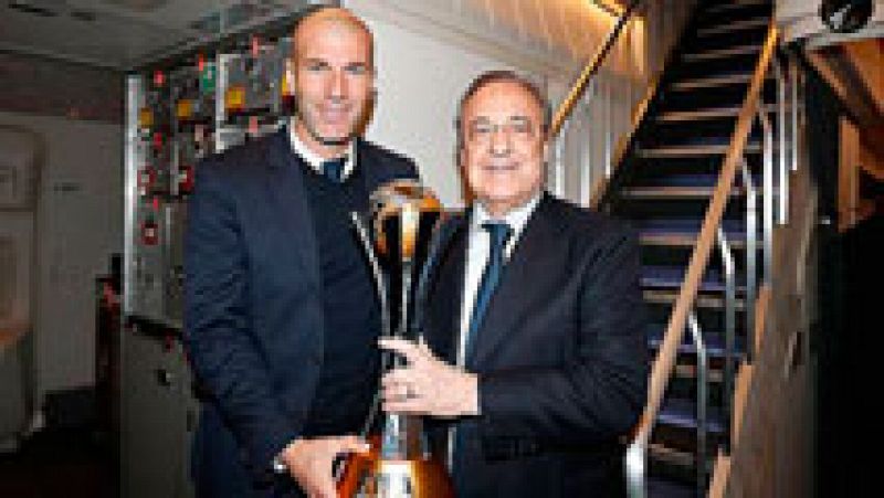 El Madrid llega a Barajas tras proclamarse campeón del Mundial de Clubes