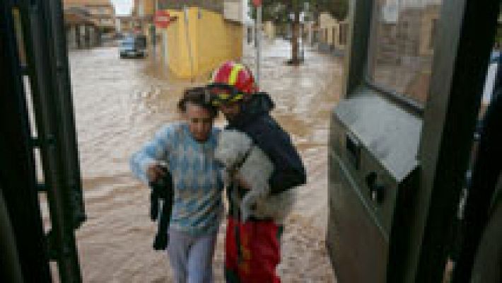 El temporal de lluvia está haciendo estragos en Murcia, Alicante, Valencia y Baleares