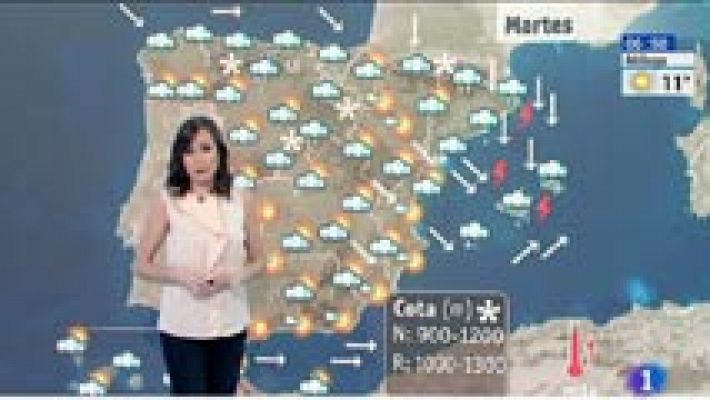 Lluvias fuertes en puntos del noreste de Cataluña y en Baleares