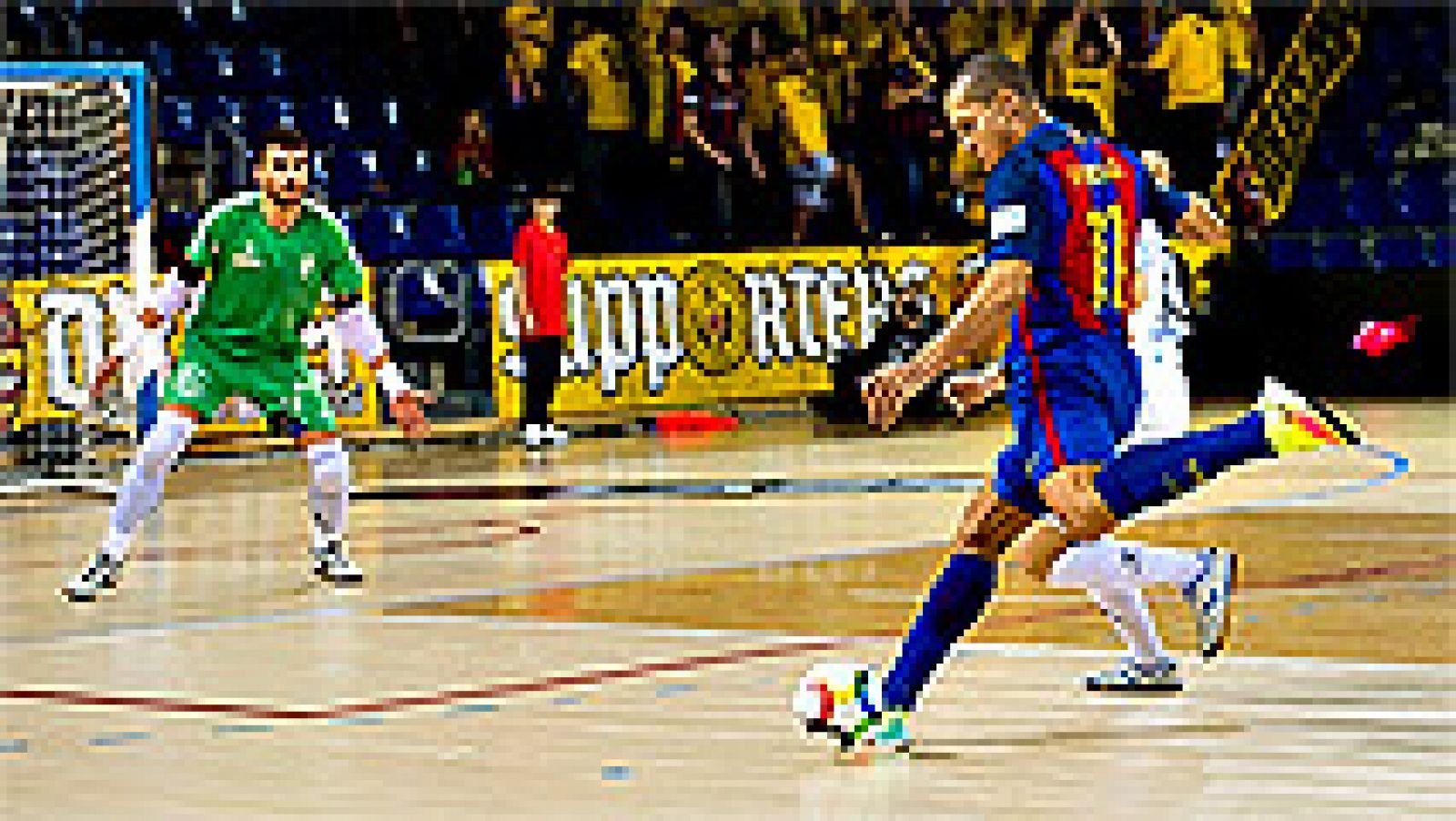 Sin programa: LNFS - Jornada 12: FC Barcelona 7-1 Santiago Futsal | RTVE Play