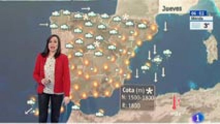 El tiempo - Suben ligeramente las temperaturas y remite el temporal de lluvia