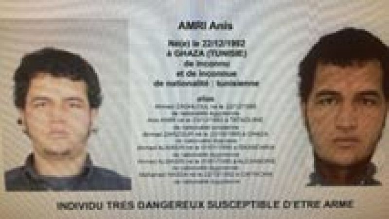 Atentado en Berlín - La Policía alemana registra dos viviendas en busca del Anis Amri