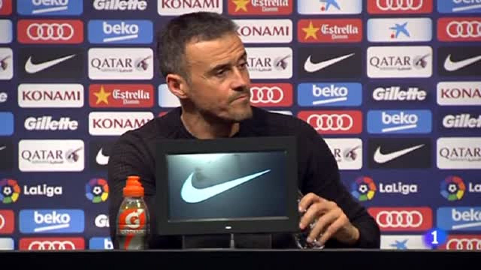 Sarcasmo de Luis Enrique para responder a Quique Sánchez