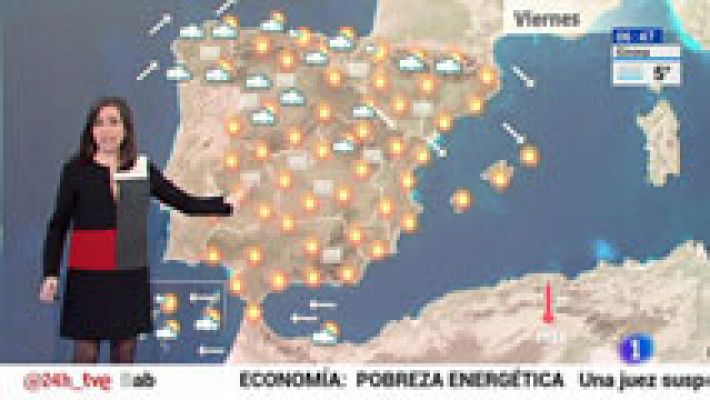 El tiempo - Poco nuboso en la península