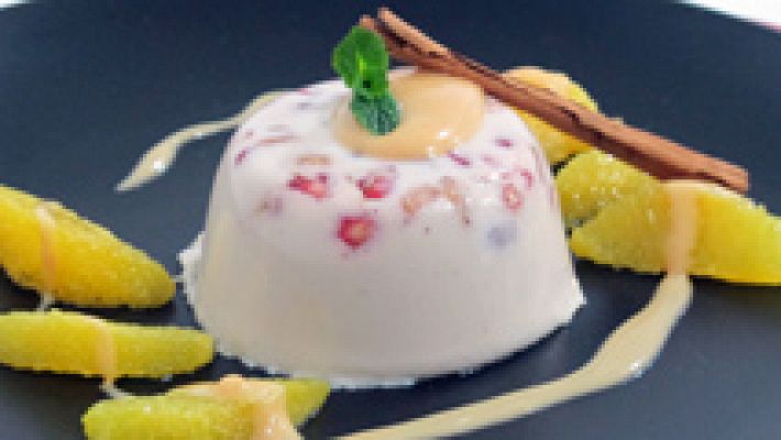 Pannacotta de granada