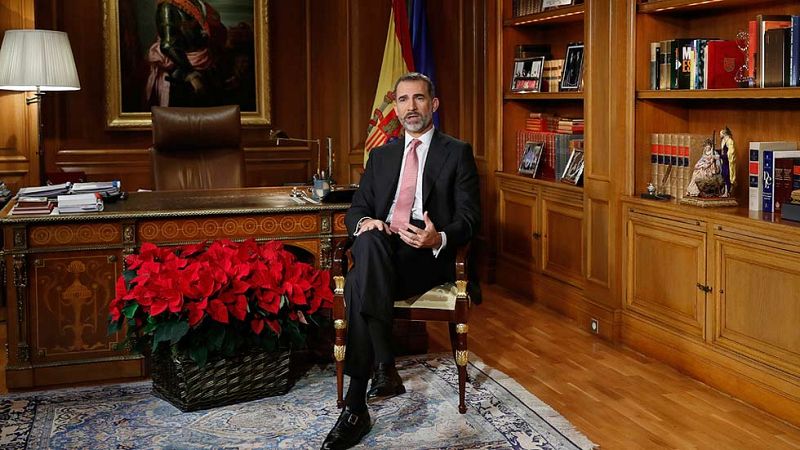 El rey hace un llamamiento al consenso en su mensaje de Navidad