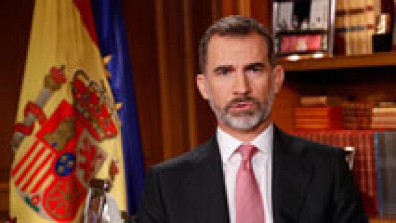 Felipe VI no mencionó la situación en Cataluña