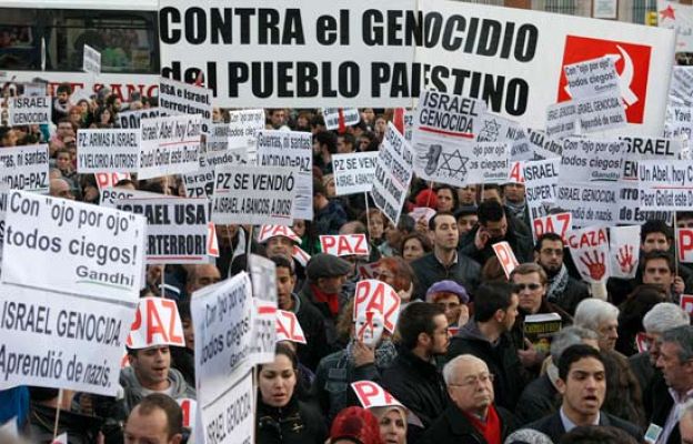  - Manifestaciones en favor de los palestinos