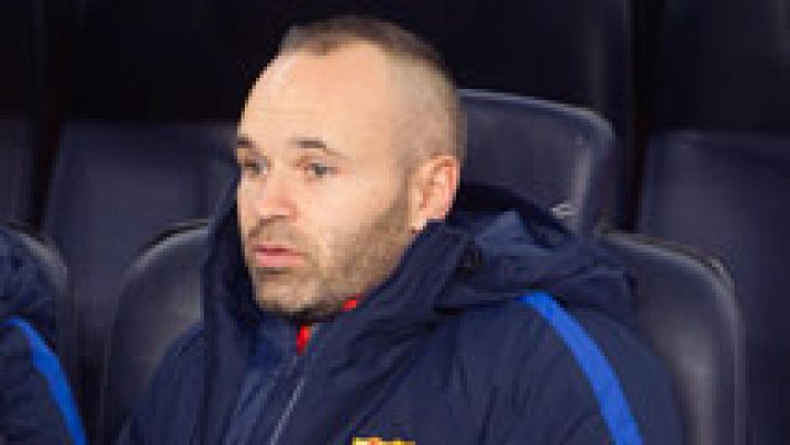 Telediario 1 - Iniesta quiere renovar con el Barsa "cuanto antes"