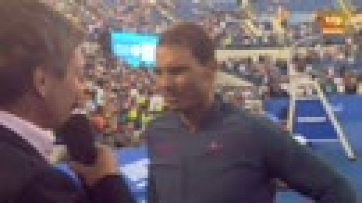 Nadal: "Estos días en Abu Dabi jugando a buen nivel me van a venir muy bien"