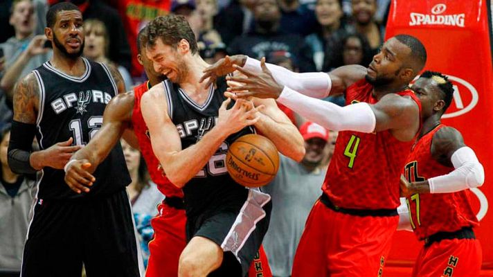 Telediario 1 - Pau Gasol e Ibaka destacan con buenas actuaciones individuales sin premio