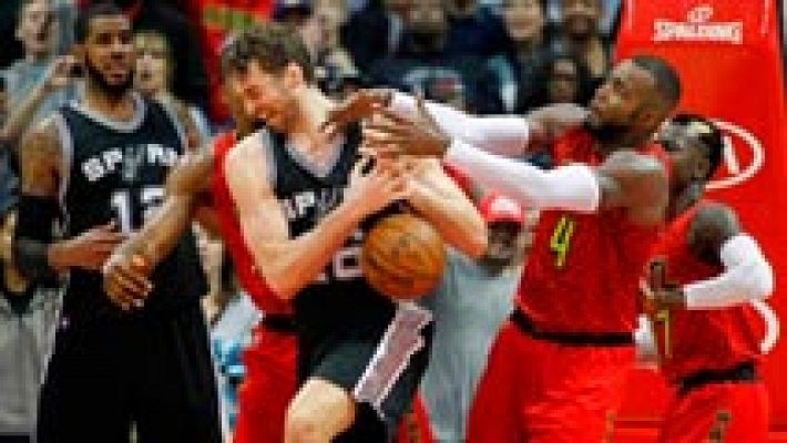 Pau Gasol e Ibaka destacan con buenas actuaciones individuales sin premio