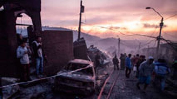 Alerta roja en Valparaíso (Chile) por un gigantesco incendio