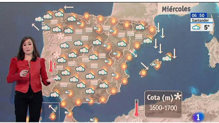 El tiempo - Las temperaturas darán una tregua este miércoles pero bajarán más