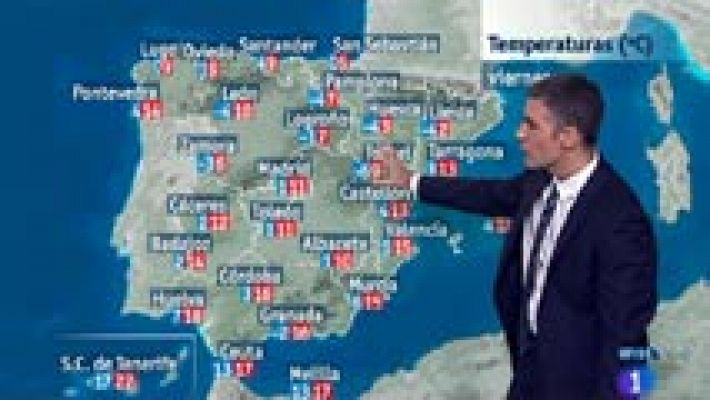 El tiempo - Temperaturas mínimas bajo cero en todo el centro peninsular