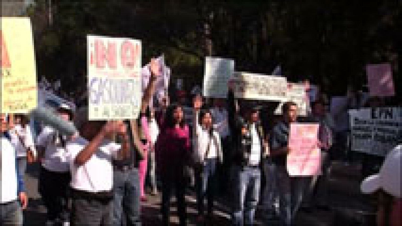 Telediario 1: Protestas en México por el alza del combustible | RTVE Play