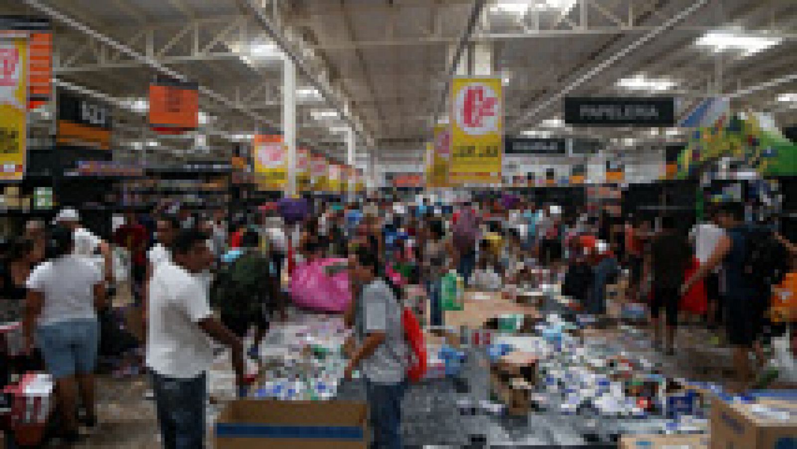 Telediario 1: Decenas de comercios saqueados en Veracruz | RTVE Play