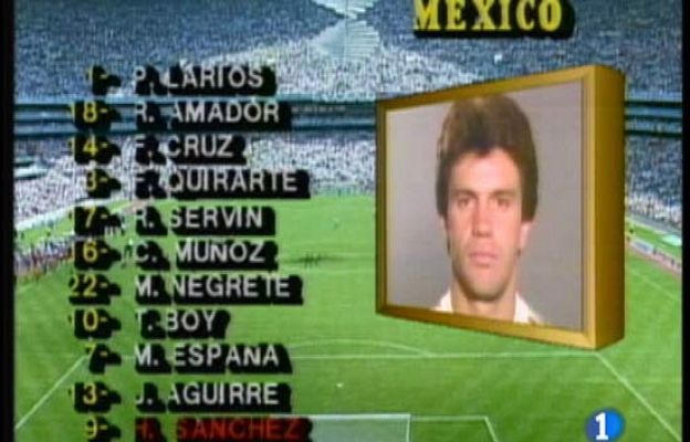 Aguirre y Hugo Sánchez en México 86