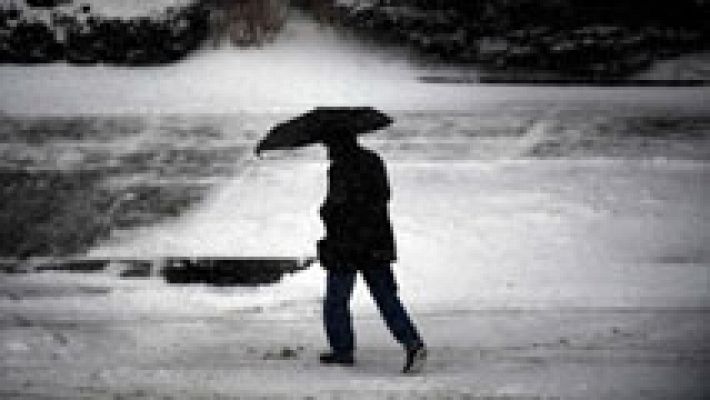 Telediario 1 - Temporal de frío en todo el país