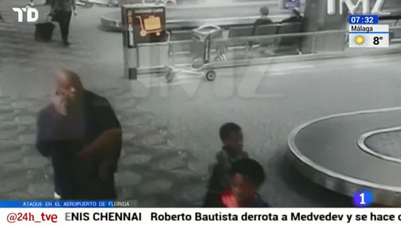 Un vídeo muestra cómo dispara a sangre fría el atacante del aeropuerto de Florida 