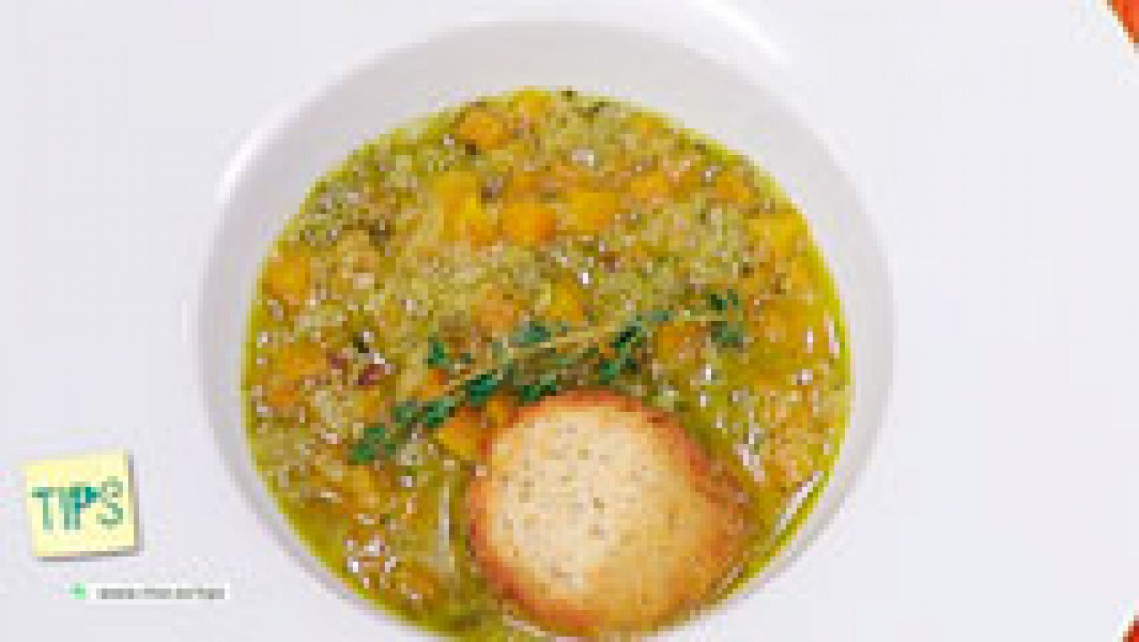  TIPS - Cocina - Sopa de calabaza al ajillo