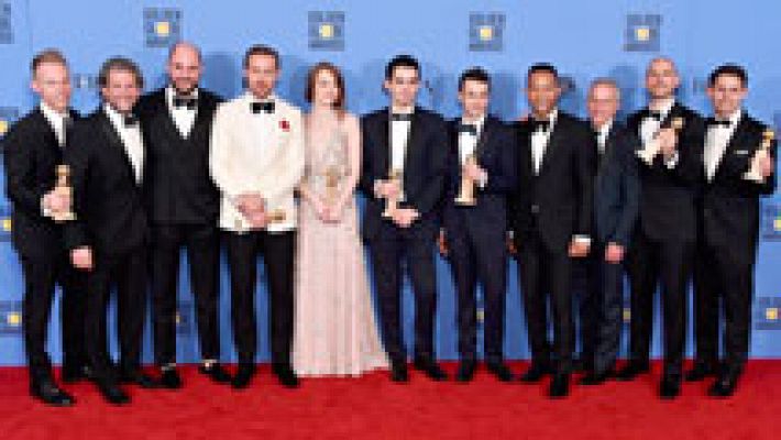 Telediario 1 - 'La La Land' arrasa en los Globos de Oro con siete premios