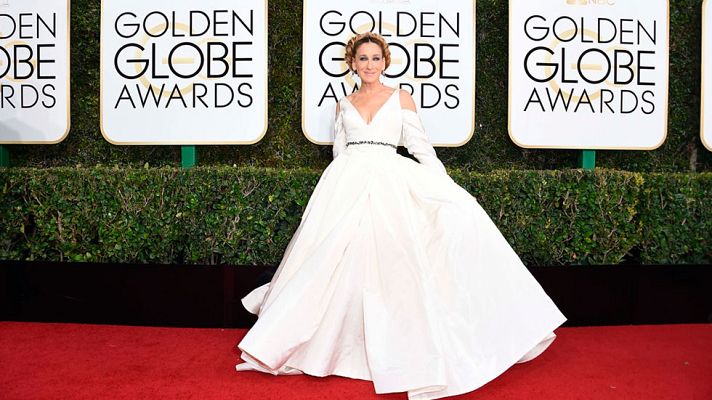 Telediario 1 - Los detalles de la alfombra roja de los Globos de Oro