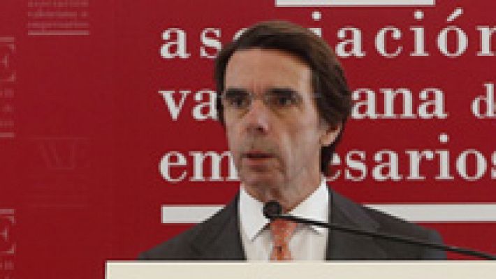 Telediario 1 - Aznar cree que la agenda reformista del Gobierno está incompleta