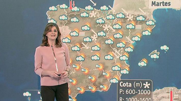 El tiempo - Cielos cubiertos y lluvias en el norte peninsular