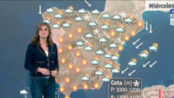 Temperaturas en ascenso en toda la Península y lluvias fuertes en el litoral cantábrico