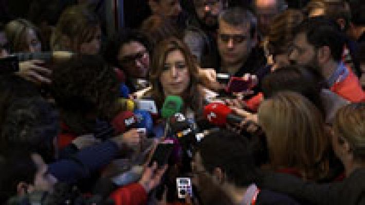 Telediario 1 - Susana Díaz pide un partido "sin complejos" pero no aclara si concurrirá a las primarias