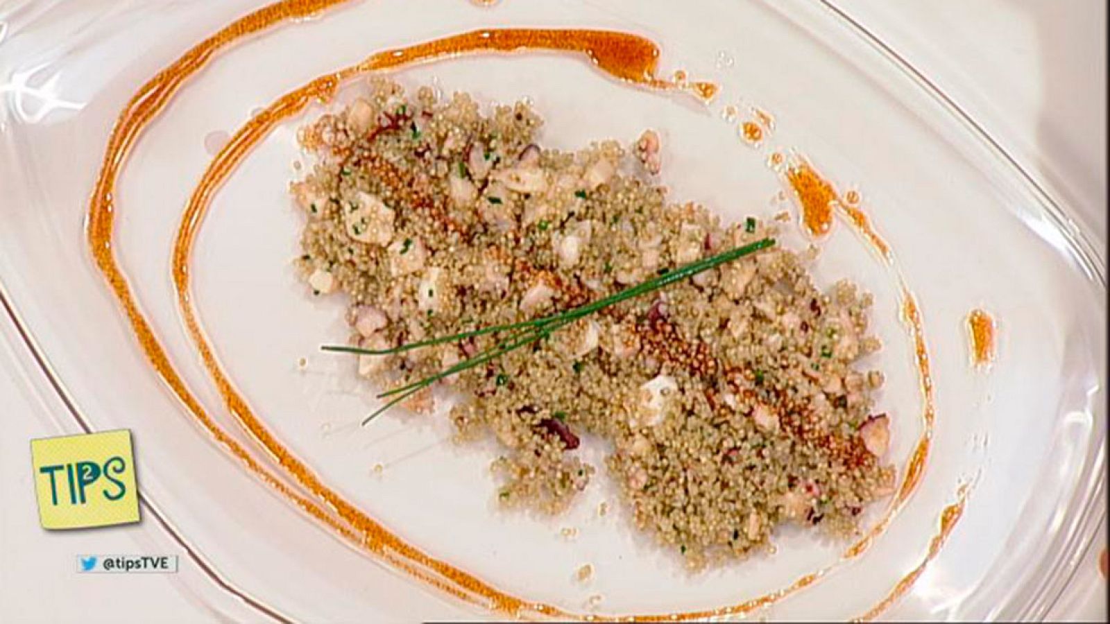 TIPS - Las recetas de Sergio - Quinoa salteada con pulpo al ajillo