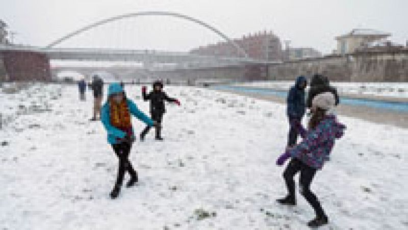 Copiosas nevadas en el este peninsular y heladas