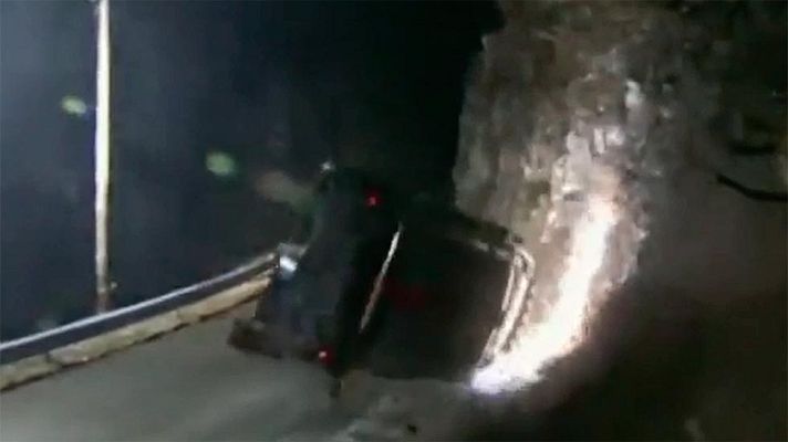 Telediario 1 - Fallece un espectador en el Rally de Montecarlo