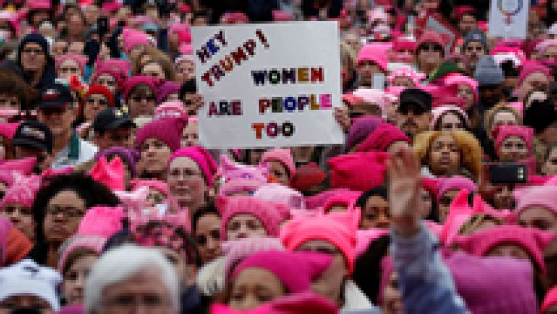 La "Marcha de las Mujeres" abarrota Washington para protestar contra Trump