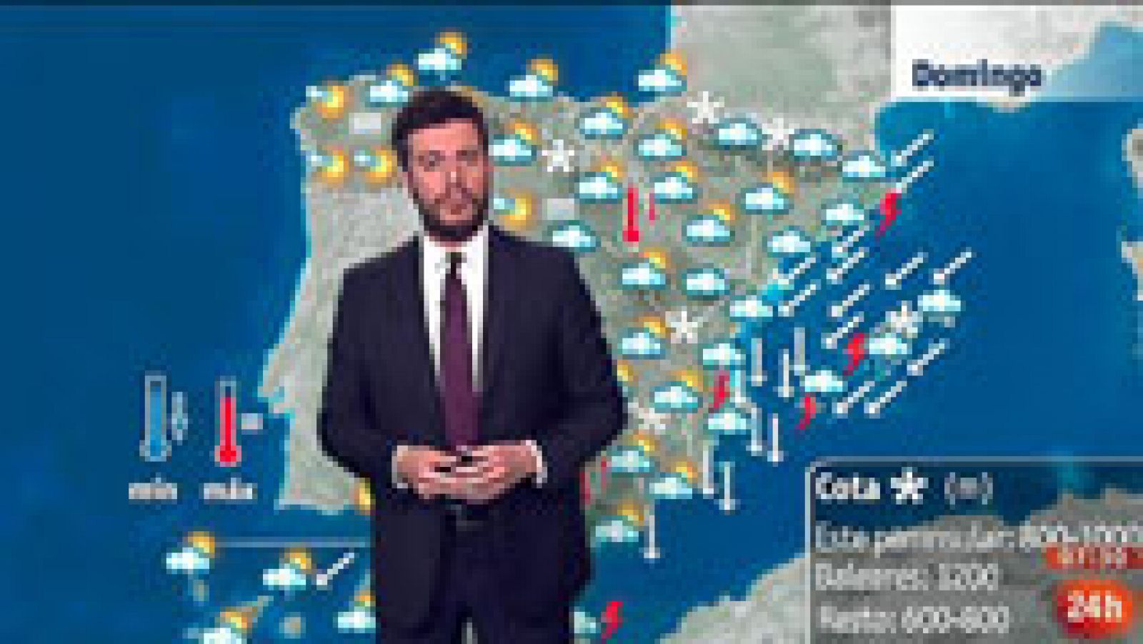 El tiempo: Lluvias fuertes en el este y temperaturas muy bajas en el noroeste | RTVE Play