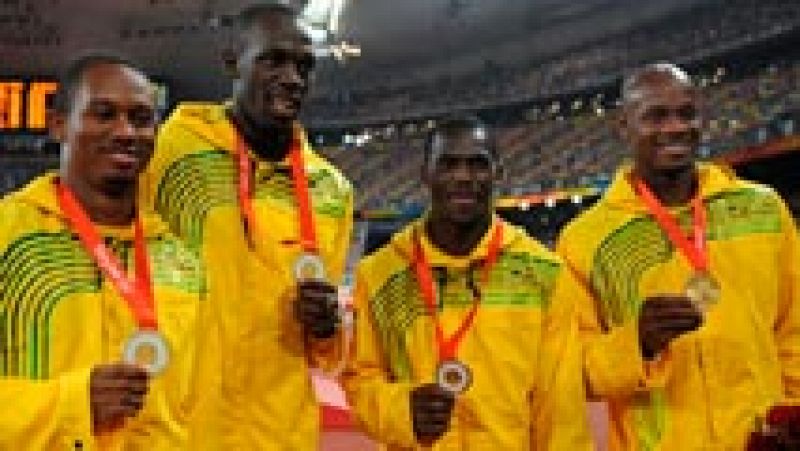 Bolt pierde el oro de relevos de Pekín 2008 por dopaje de Carter | Ver