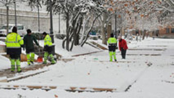 Nevadas en la Cordillera Cantábrica y en sistemas Central e Ibérico 