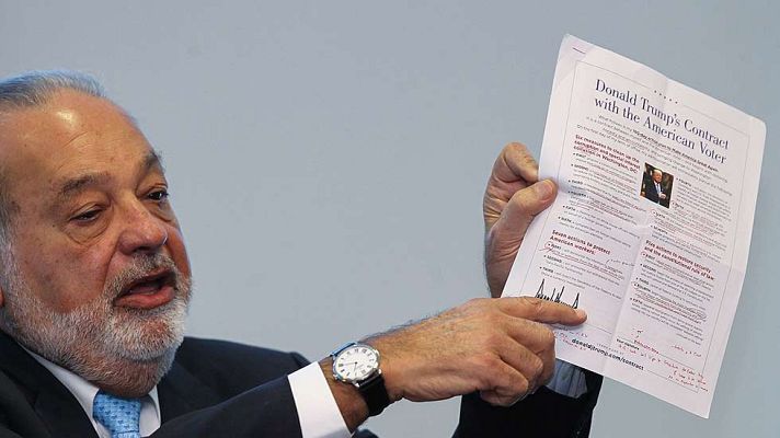 Telediario 1 - Para Slim, Trump es una oportunidad para un México "unido"