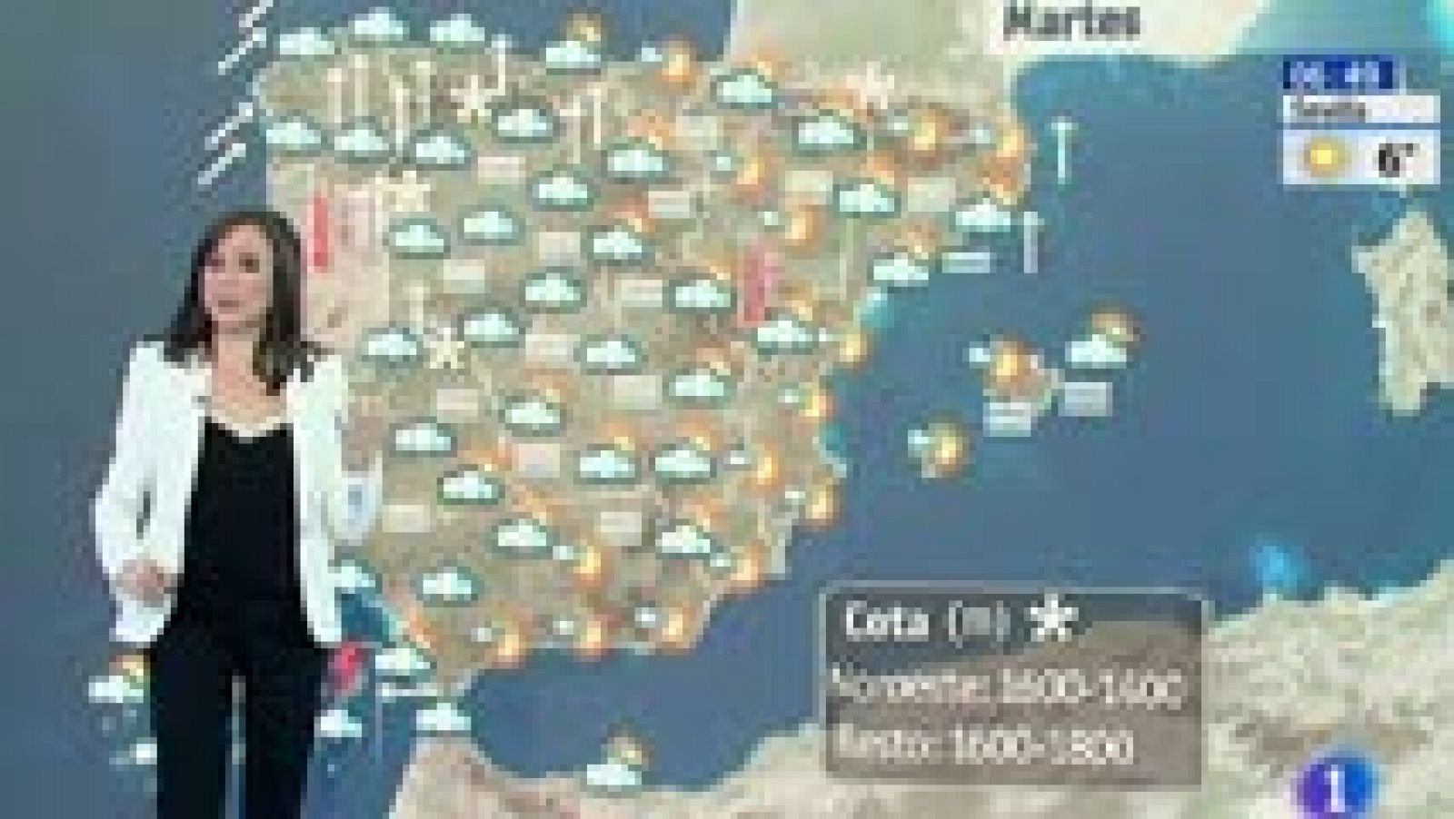 Nubes en casi todo el país y temperaturas altas - El tiempo | Ver