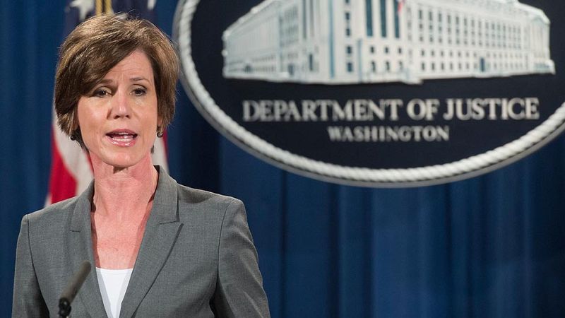 Trump destituye a la fiscal general de EE.UU. después de que ordenase no defender el veto migratorio